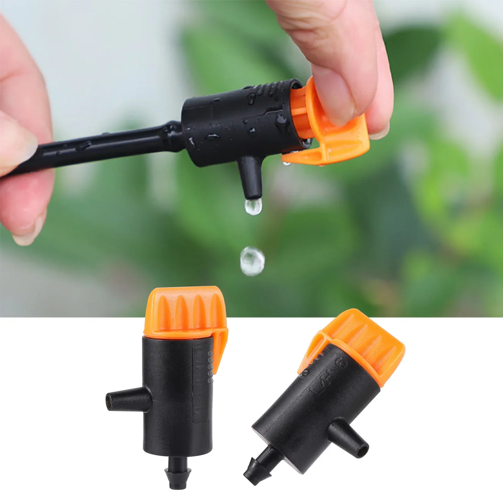 

1PC 0~60L Micro Drip Irrigation System Tool Adjustable Dripper Pressure Compensated Dripper Garden Plants Watering Regulator