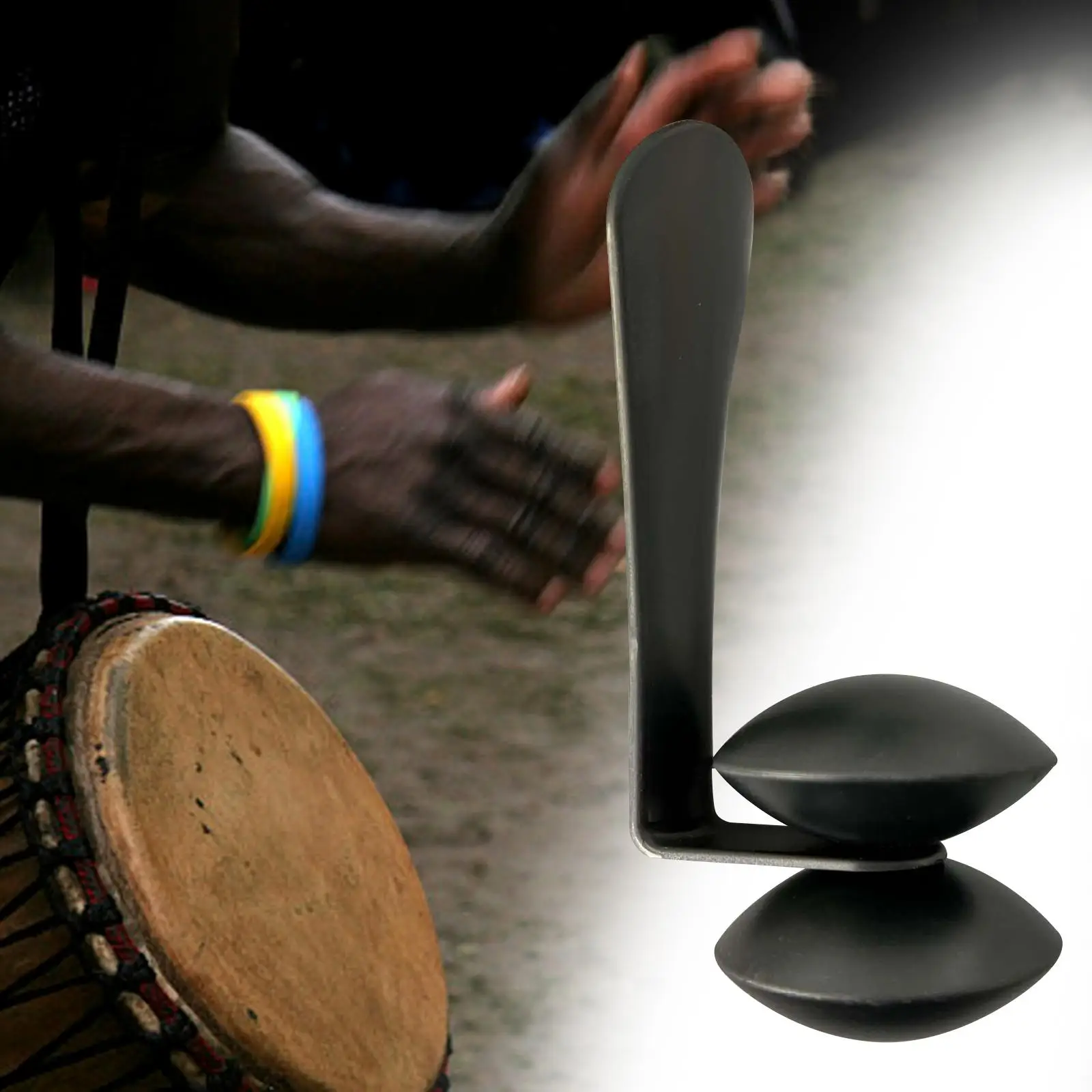 Percussion Heel Shaker Rhythm Percussion Professional African Shaker Instrument Foot Shakers for Drummers Educational Games