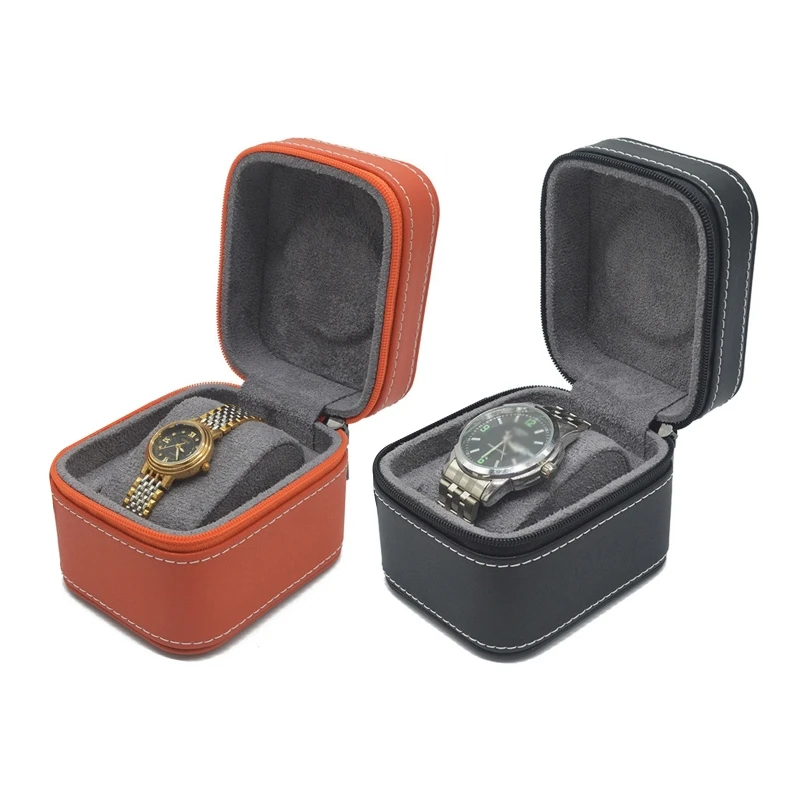 

1 Slot Watch Roll Travel Watch Storage Box with Anti-Slide for Protection Cushion for Watch Jewelry Storage Window Displ