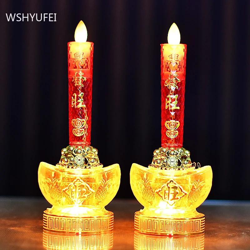 Buddhist Led Candle Light Buddhist Lamp Candles Ornament