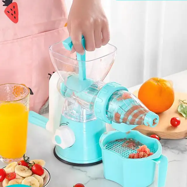 Kézi Facsaró Asztali Friss Juice Készítő Élelmiszer -Minőségű Citrusfélék, Szilikon Alsó Kivehető Panel Italok Gyümölcslevekhez - Image 3