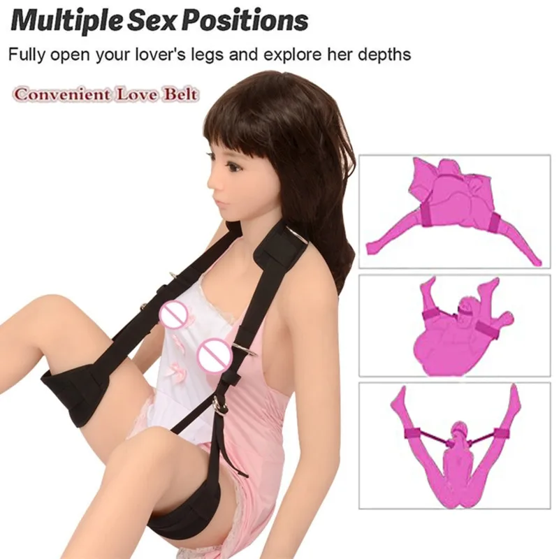 

Toughage Portable Sexy Slings Open Legs Belt Neck M Shape Fetish Bondage Restraint Swing Sex Toys For Couple Adult Games