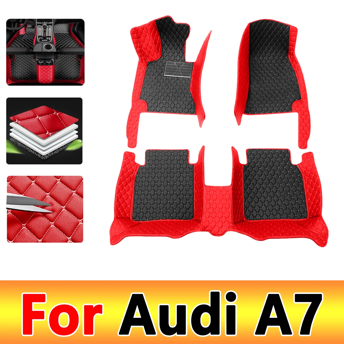 

Car Floor Mats For Audi A7 2012 2013 2014 2015 2016 2017 2018 Auto Foot Pads Automobile Carpet Cover Interior Accessories