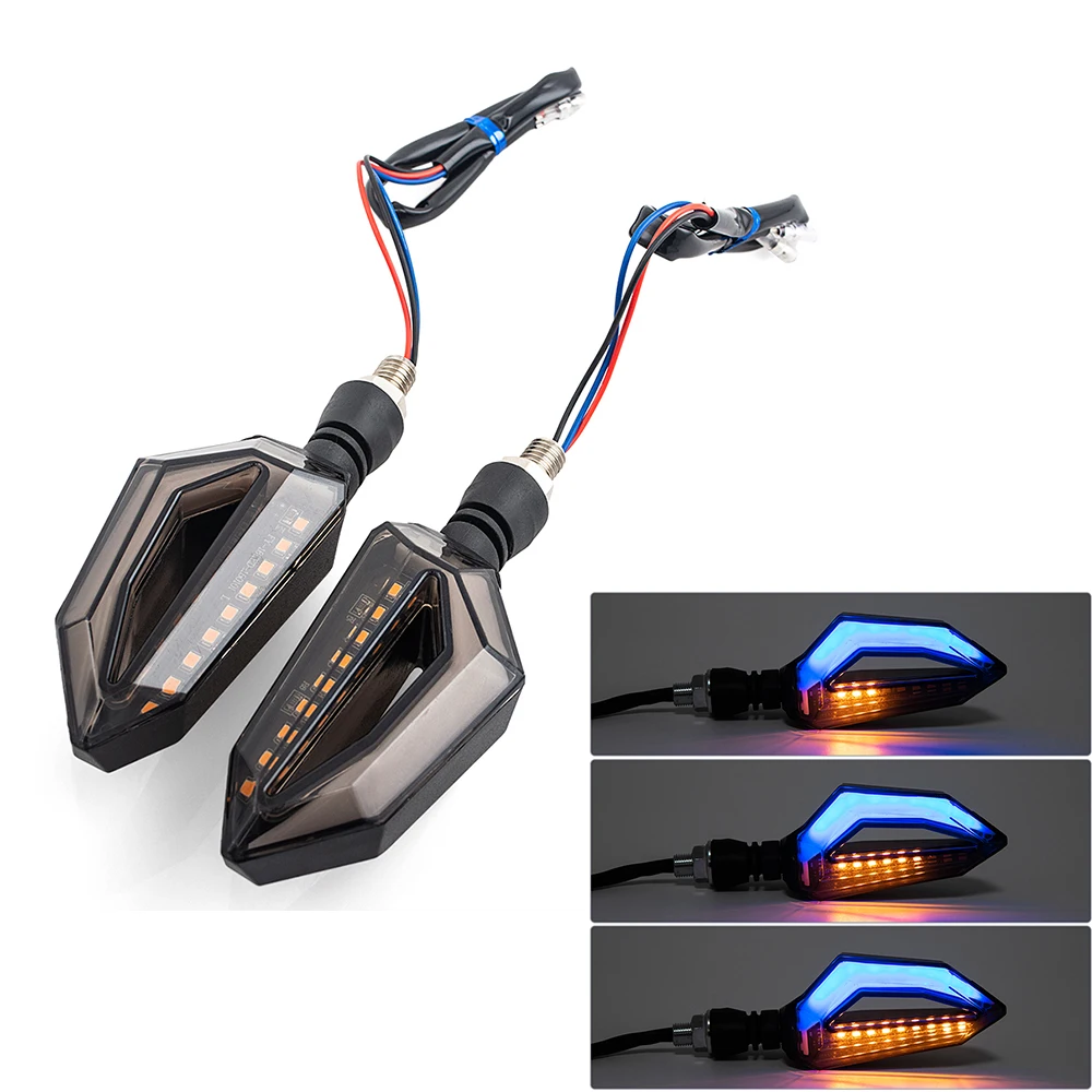 thumbnail image 2 of Moto LED Turn Signals Motorcycle Flasher Indicators 12V 8mm Blinker Light For Motorbike Scooter Scrambler Motocross Dirt Bike I3738865999 2 of 12