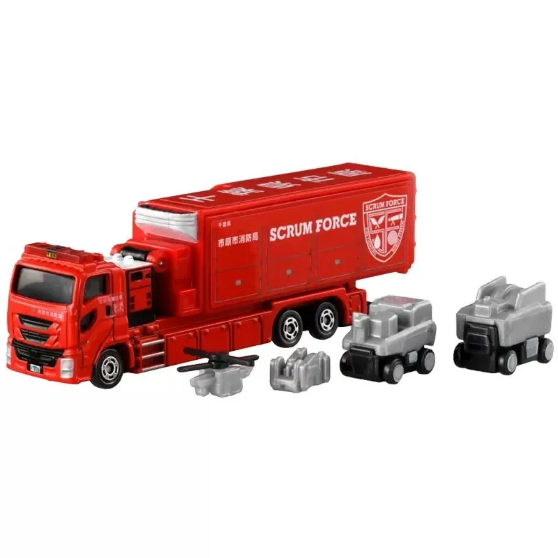 

Игрушечный автомобиль Takara Tomy Tomica, модель 121 года, город ичихара, пожарное бюро, скрам-сила, литый под давлением, Новый в коробке