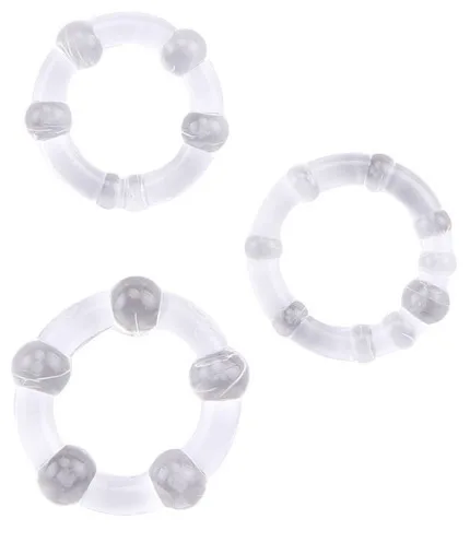 Tre colori serratura trasparente imbracatura maschile sperma preservativo anello di ritardo in silicone giocattoli erotici per adulti da uomo_voghion.com