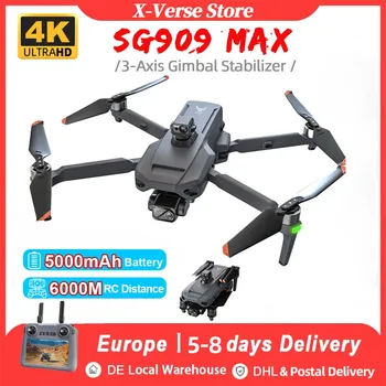 ZLL SG909 6KM GPS Drone 4K Professionale 3-Axis Gimbal 360 Laser Evitamento Ostacoli 4K Macchina Fotografica RC Dron FPV Brushless Quadcopter