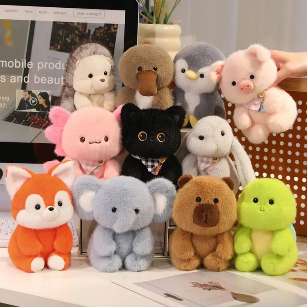 귀여운 15cm 플러시 동반자 인형 플러시 코끼리 봉제인형 베개 슈퍼 소프트 곰 동물 플러시 장난감 데스크 장식