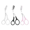 Eyebrow Trimmer Safe Makeup Scissors Eyebrow Trimmer Stainless Steel Comb Style Eyebrow Scissors Shaver Trimmer Makeup 1