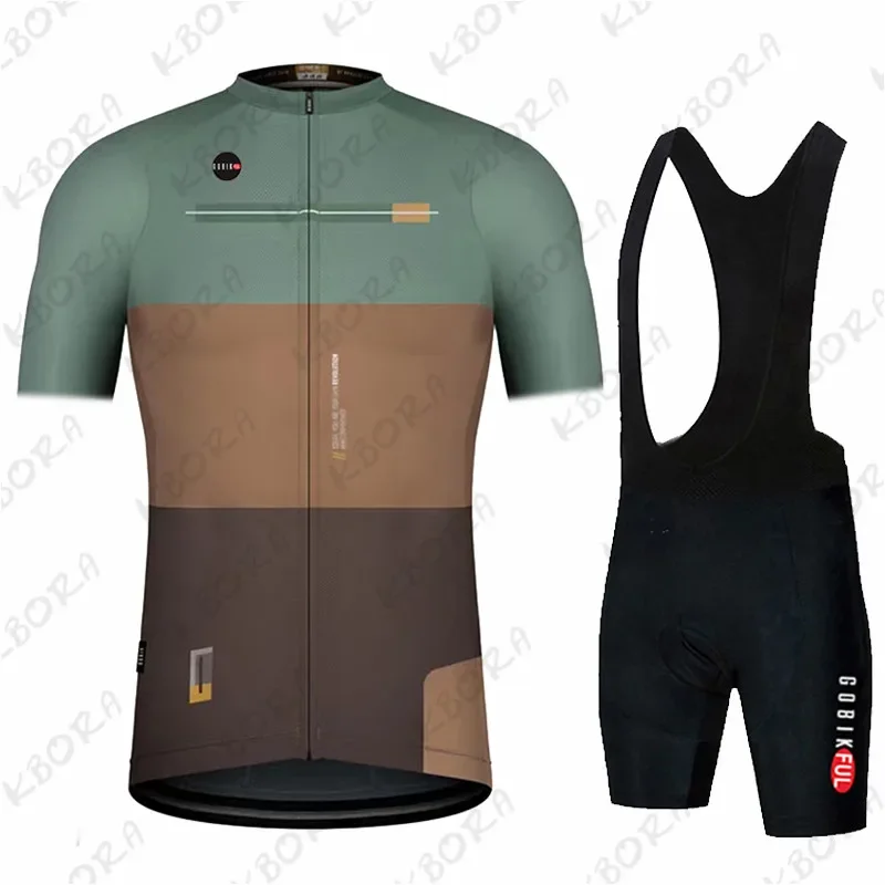 gobik Men's Cycling Jersey Set Summer Short Sleeve Cycling Clothing Mtb Bike Uniforme Maillot Bicycle Ropa Ciclismo Hombre