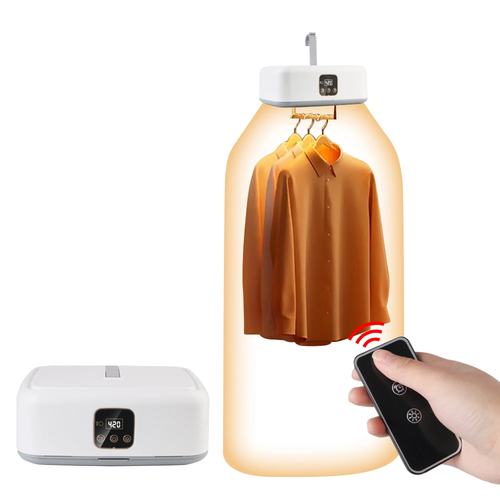 Multifunctional Dryer Machine Folded Electric Clothes Dryer Min Travel Warm Laundry ​Portable Remote Control