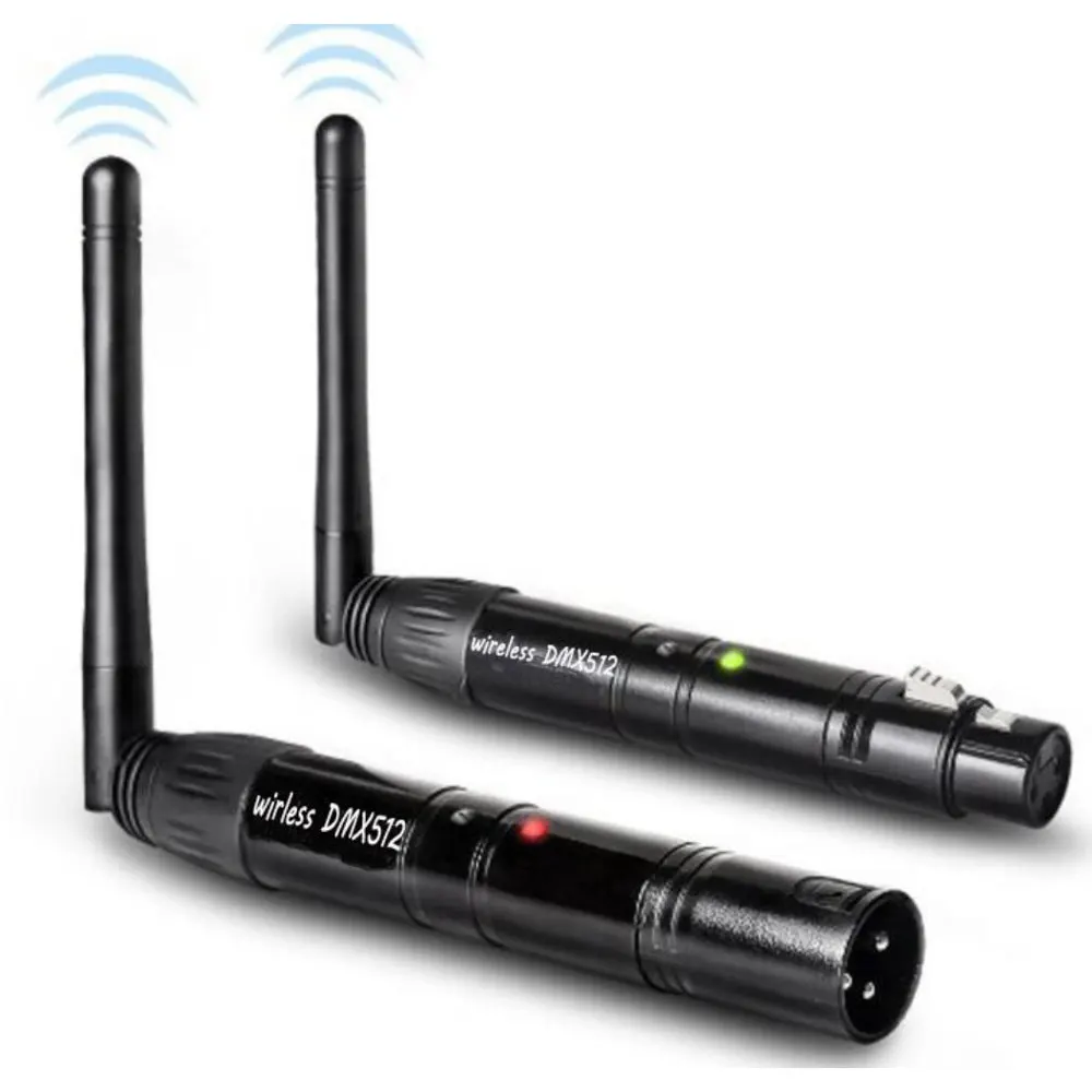 Transmissor sem fio para iluminação de palco, controlador DMX512, receptor XLR, 2.4G