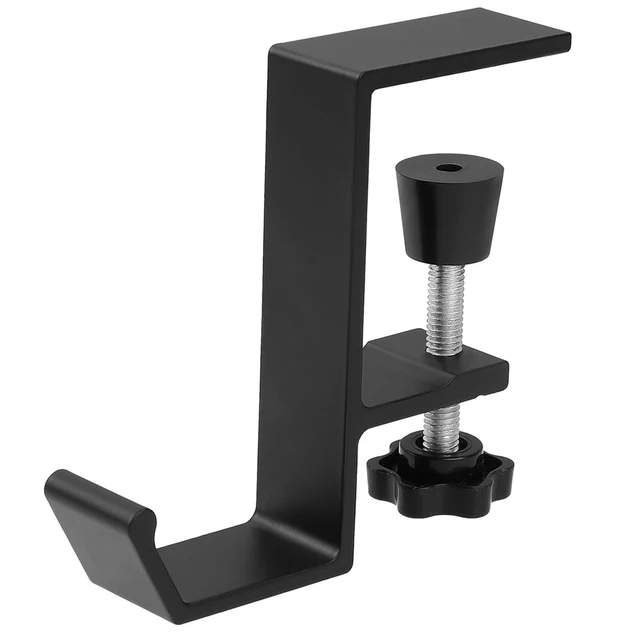 4 Ganci Da Scrivania In Alluminio - Per Cuffie, Borse E Accessori (nero) - Foto 6