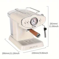 coffee maker machine Semi-automatic Espresso 15bar Retro Design  With Milk Frother design coffee frother 2