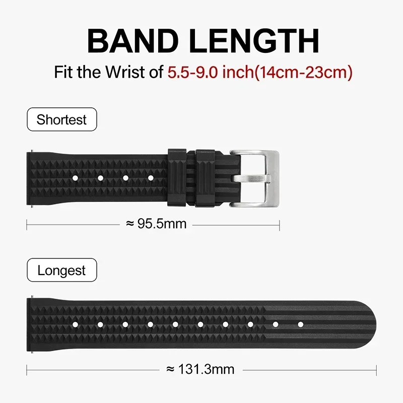 4 Anelli Ferma Cinturino Per Orologio In Silicone – 22 Mm, Universali, Morbidi E Antiscivolo. Per Garmin, Fitbit, Samsung E Smartwatch.