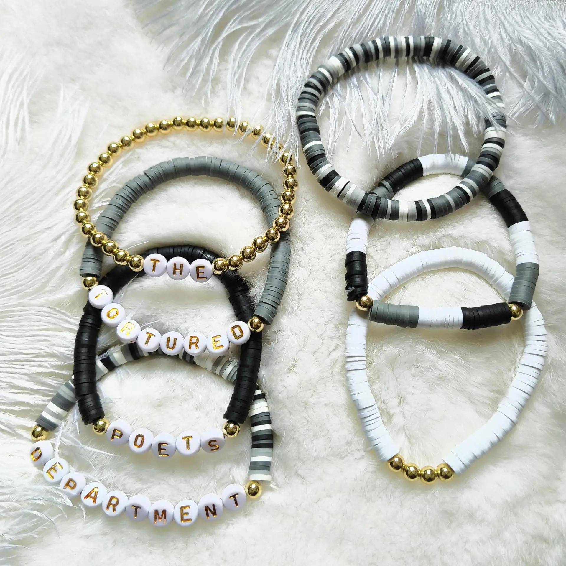 Taylor New Album TTPD Friendship Bracelets 7pcs/set Swiftie