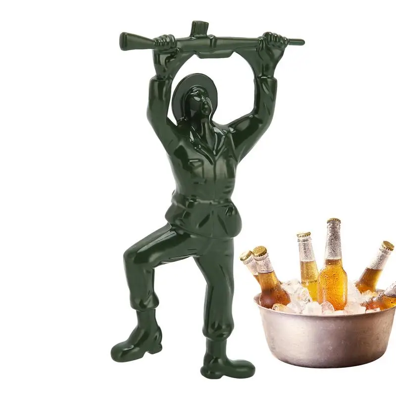 

Открывалка для пивных бутылок, портативная открывалка для напитков, искусственный солдат, металлическая открывалка для бутылок для мужчин