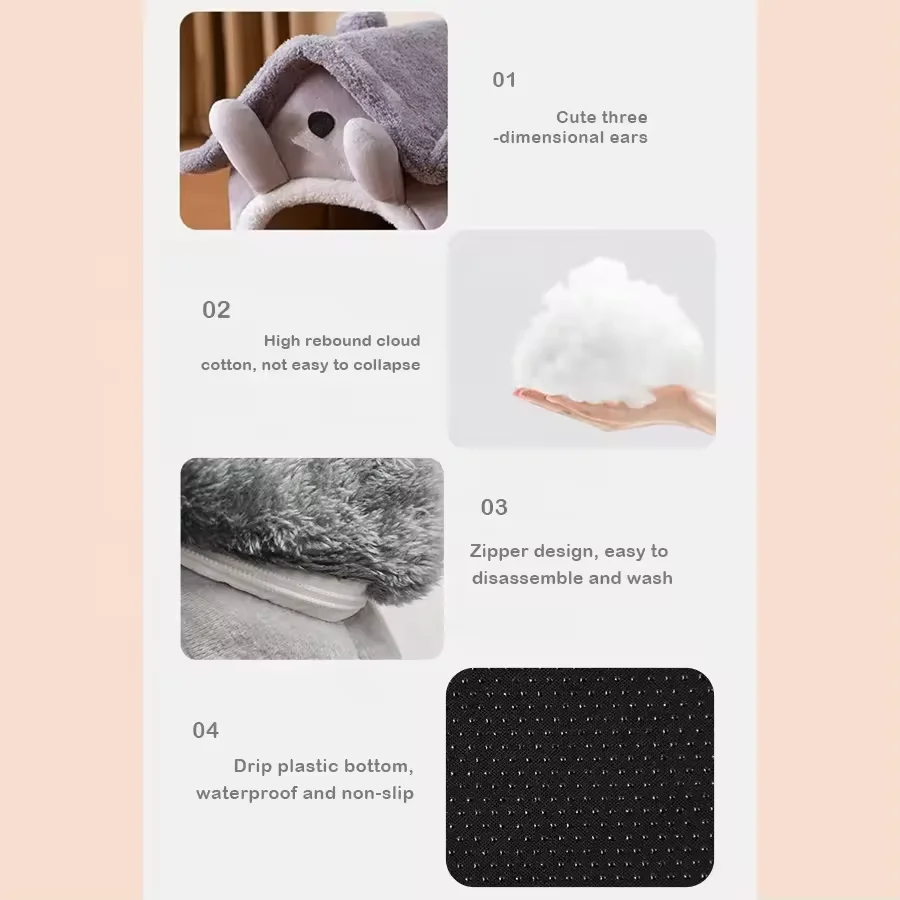 Pet Bed Pet Bed Mat Dog Kennel Mat Pet House Nest Warm Winter Suitable Small Dogs Cats All Year Round Fully Removable Washable Cat Bed
