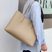 Sac à main en cuir PU pour femmes, décontracté, grande capacité, design de marque, sac initié féminin, grands fourre-tout élégants, sacs de bureau 1