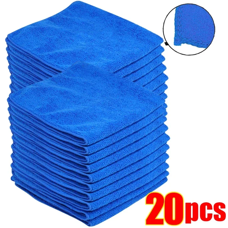 1-20Pcs Microfiber Towels Car Wash Drying Cloth Towel Household Cleaning Cloths Auto Detailing Polishing Cloth Home Clean Tools microfiber towel microfiber cleaning cloths microfiber washing towel microfiber car towel microfiber towels cleaning cloth fiber towel car drying towel drying cloth