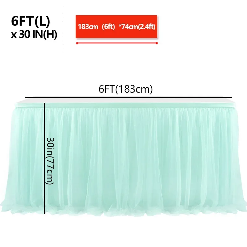 6FT Mint Green