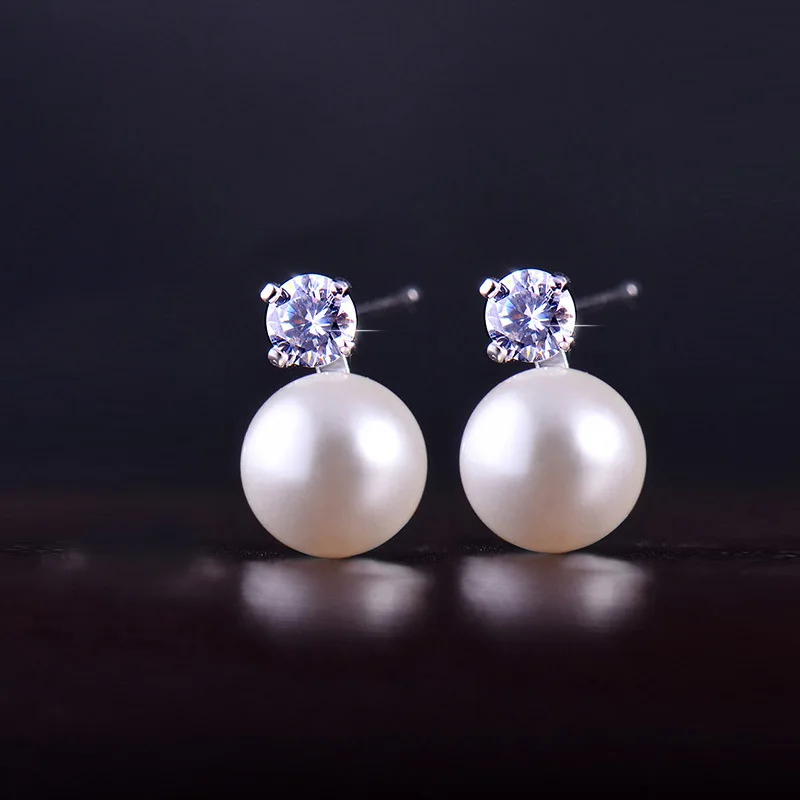 

2023 New S925 Sterling Silver Earrings Mini Charm Pearls For Women Earrings Fashion Wedding Gift Jewelry
