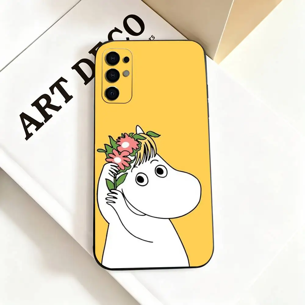 Charming Moomins Soft Silicone Black Phone Case