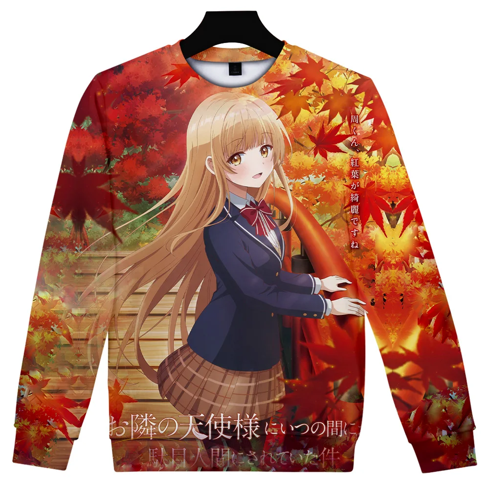 

The Angel Next Door Spoils Me Rotten O-Neck Sweatshirt Women/Men Fashion Long Sleeve Sweatshirts 3D Prints Casual Anime Clothes