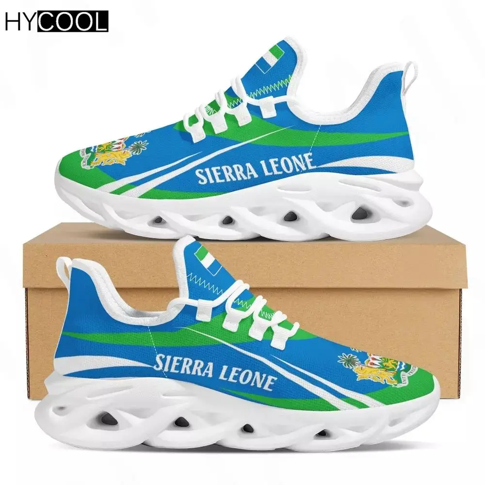 

HYCOOL Men's Women Running Shoes Flag of Sierra Leone 3D Printing Flats Lace Up Gym Breathable Sport Sneakers Zapatillas Hombre