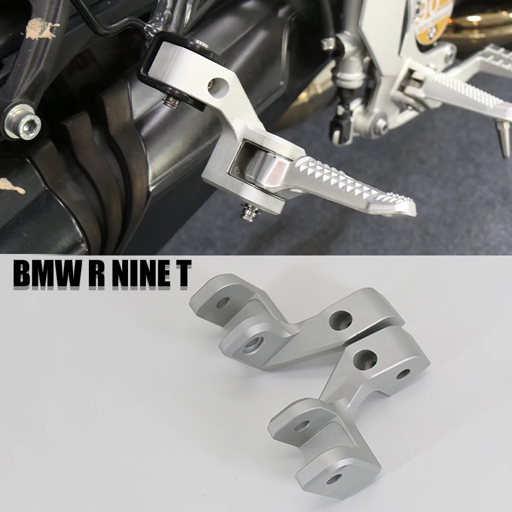 

New RNINET Foot peg Motorcycle Passenger Footpeg Lowering Kit Silver For BMW R9T RnineT Scrambler R NINET NineT Pure Urban Racer