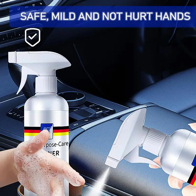 

300ml Quick Car Cleaning Spray Automobile Multi Purpose Foam Cleaner Automotive Anti Aging Interior Leather Foam Cleaner
