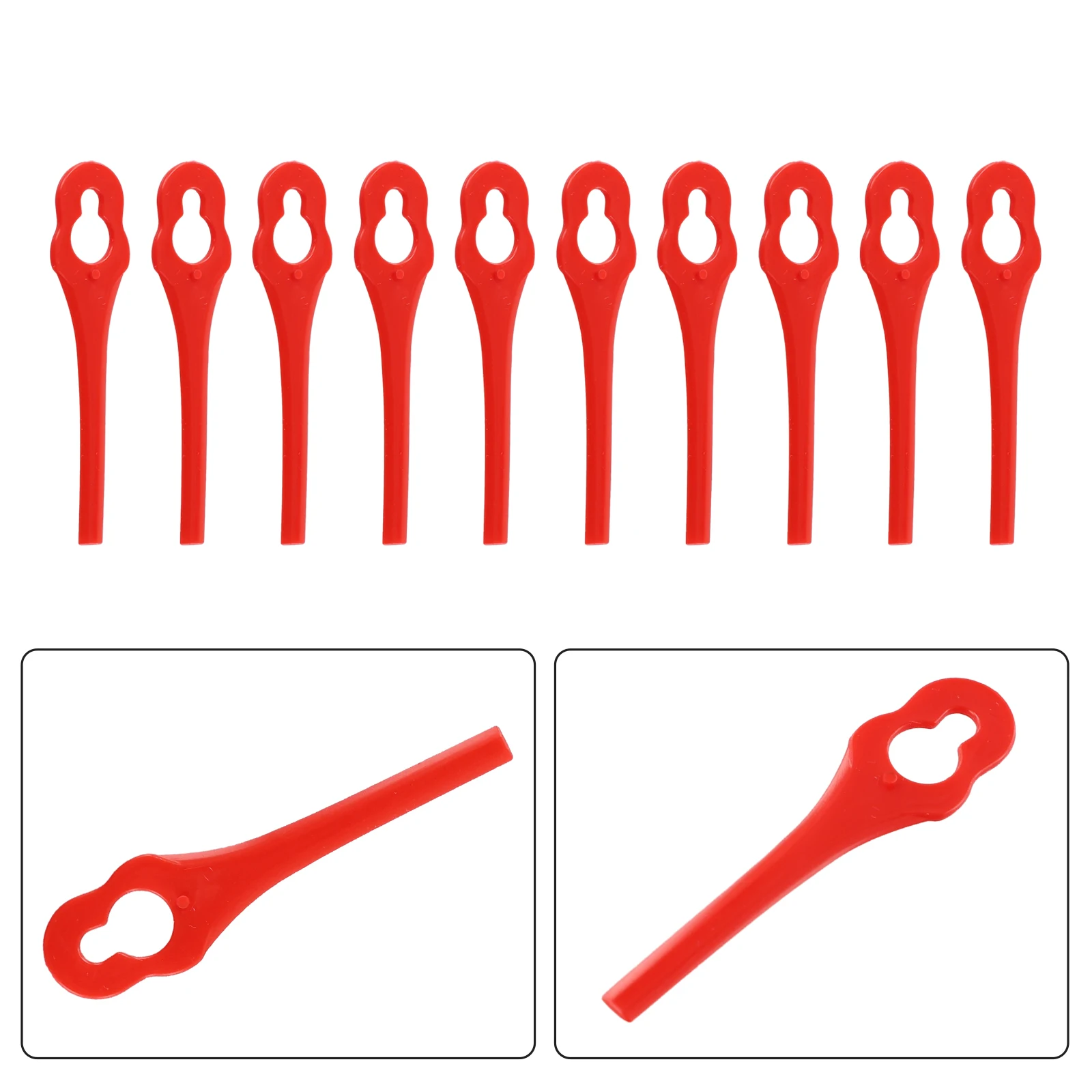 

Lawn Plastic Blades String Trimmerm 40pcs For PRTA 20-LiA1 LIDL Garden Lawn Mower Accessories Attachment