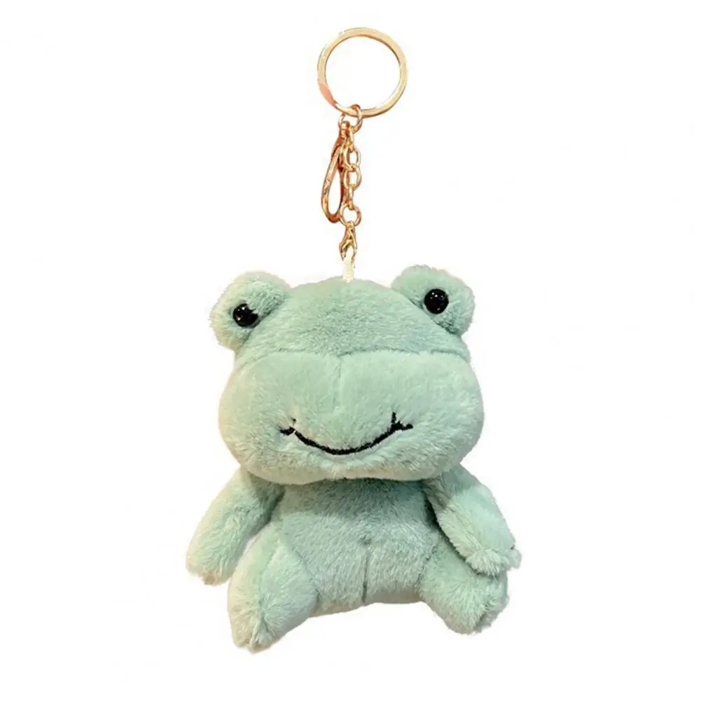 

Frog Keychain Frog Doll Fully Filled Stuffed Animal Doll Key Ring Backpack Pendant Cozy Touch Animal Key Ring Girls Toy Gift