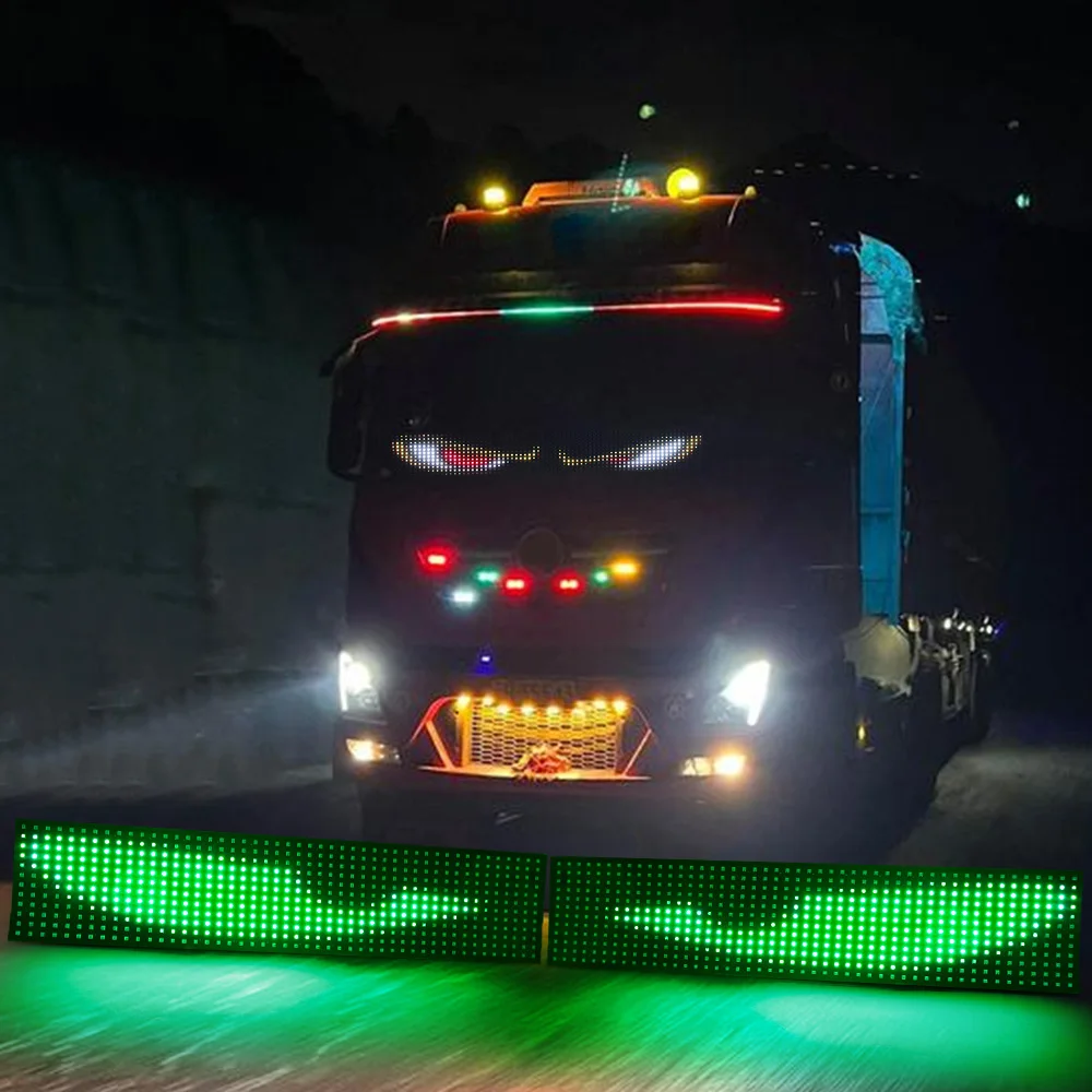 LED truck lighting display APP control for board windshield 24V