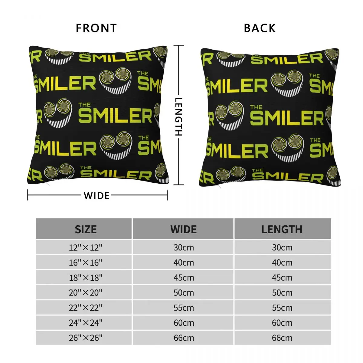 The Smiler Alton Towers 리조트 파크 스퀘어 베개 커버 폴리에스테르 침대 자동차 쿠션 커버 쿨 스로우 베개 케이스 40*40