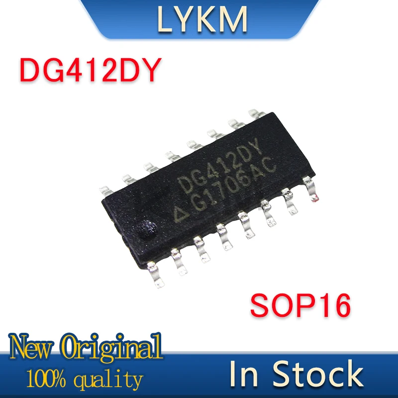 

Новинка, оригинальный аналоговый переключатель DG412DYZ DG412DY DG412 SOP16, 10 шт.