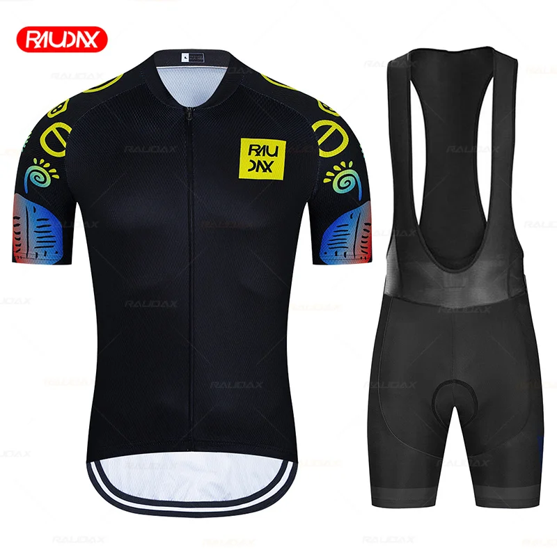 RAUDAX Cycling Clothing Summer Short Sleeve Bike Jersey Set Mtb Sports Team Mens Cycling jersey,cycling shirt,cycling suit,cycling jersey set