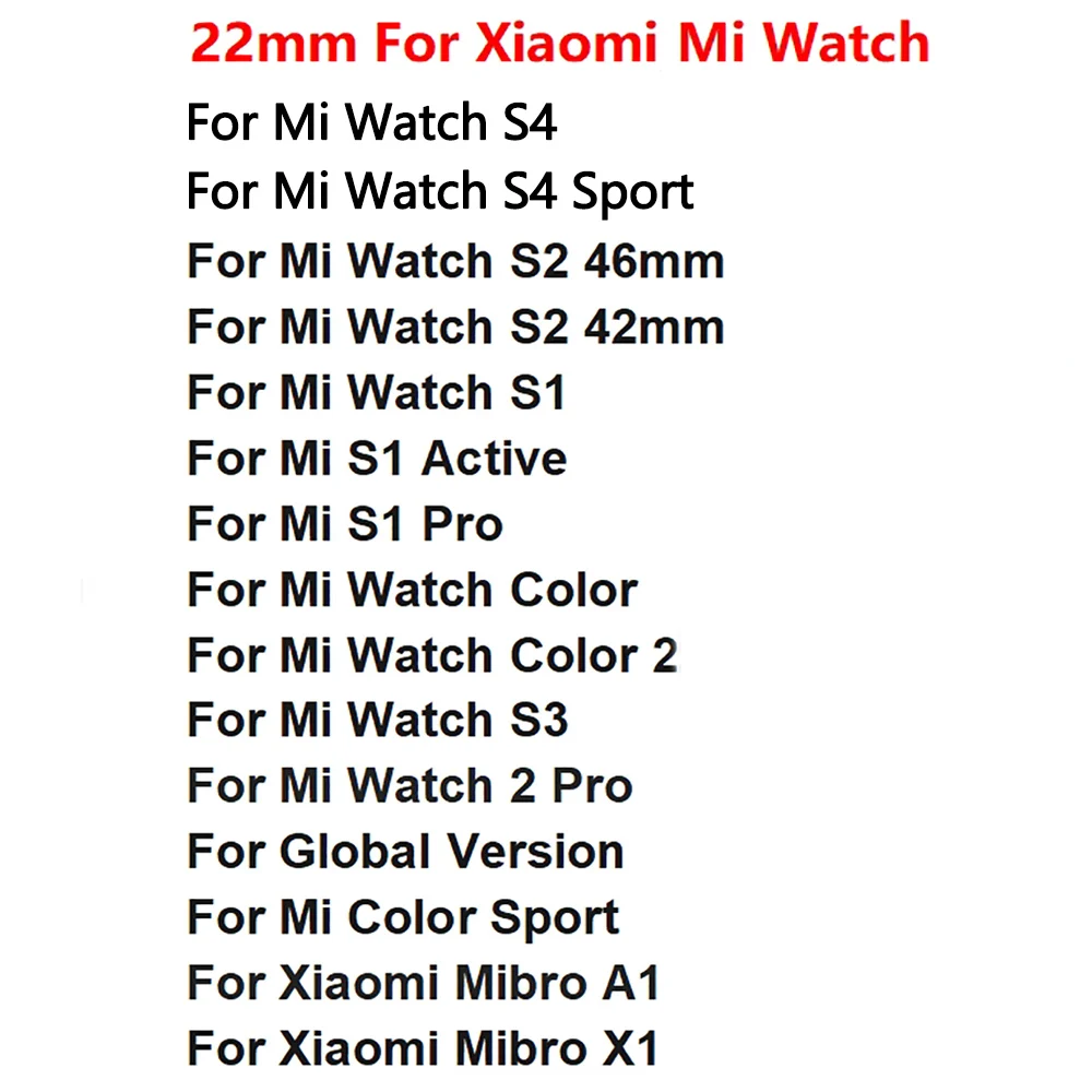 Silicone Strap 22mm Watchband - Versatile Wristband Bracelet
