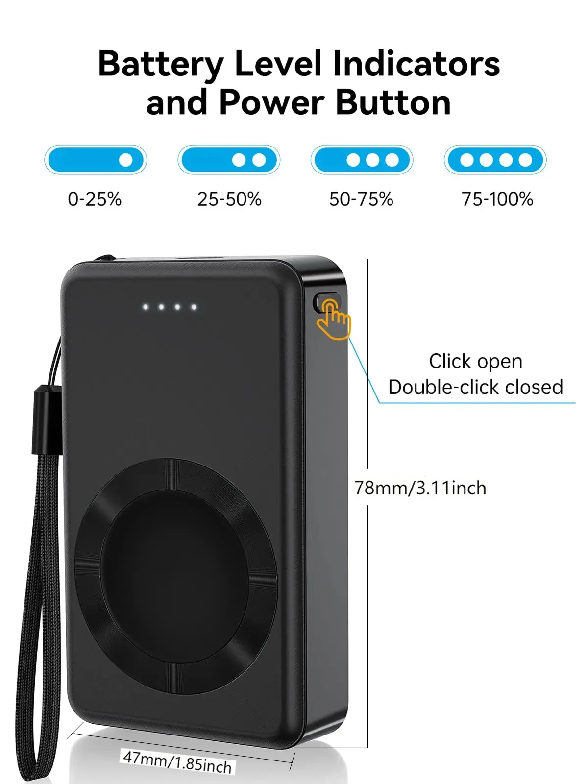 Portable Charger Galaxy Watch 7 Ultra 6 Classic 5 Pro 4 3 Active S4 S3 Spare Battery Pack Watch Magnetic Wireless Power Bank