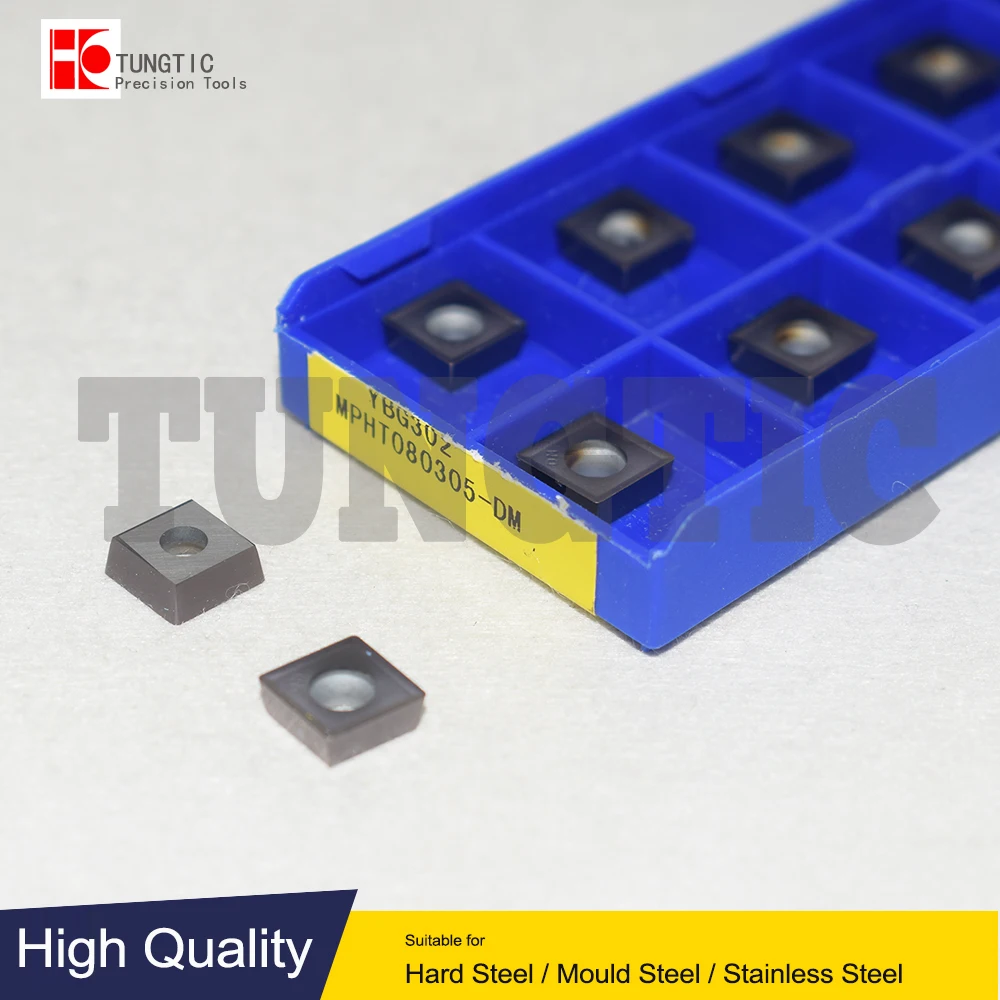 

MPHT080305-DM YBG302 YBG252 YBM251 MPHT08030 Milling Cutter CNC Insert Cutting Tool Machining Metal MPHT 080305 080305-DM YBG302