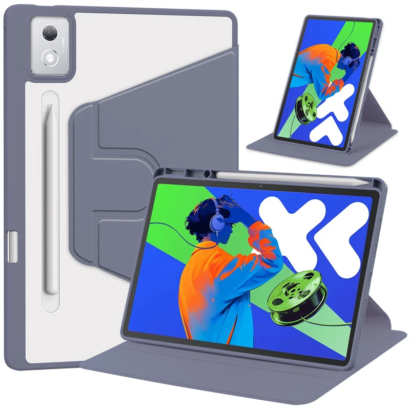 Enhanced Rotating Tablet Case with Pencil Holder