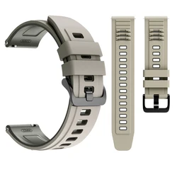 22mm Silicone Soft Sports Bracelet Watchband Replacement Strap - 1PCS 22MM (A - Antique Grey Grey)