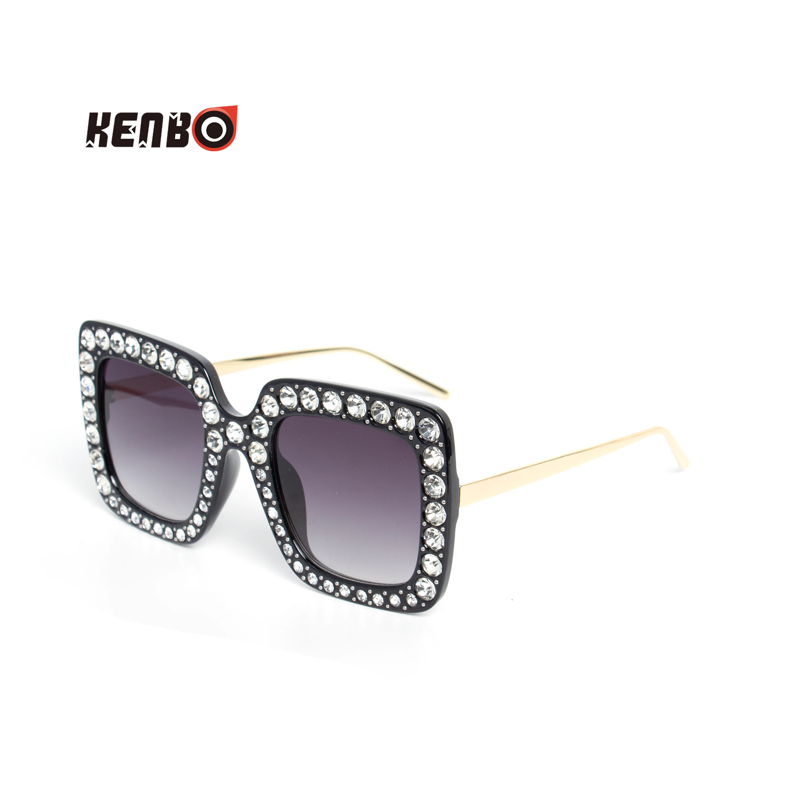 

Kenbo Luxury Big Square Diamond Sunglasses Women Oversized Rhinestones Sun Glasses Female Mirror Fashion Shades UV400 Eyewear