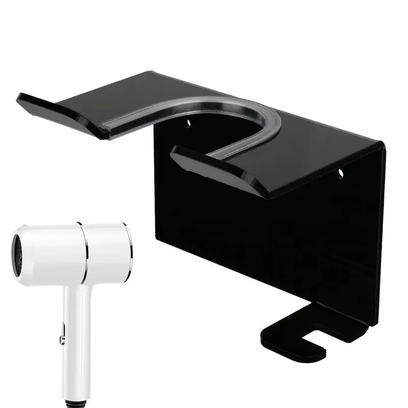 

Hair Dryer Holder Portable Wall Mounted Acrylic Blow Dryer Stands Hair Dryer Organizer Spiral Stand Storage For Bathroom