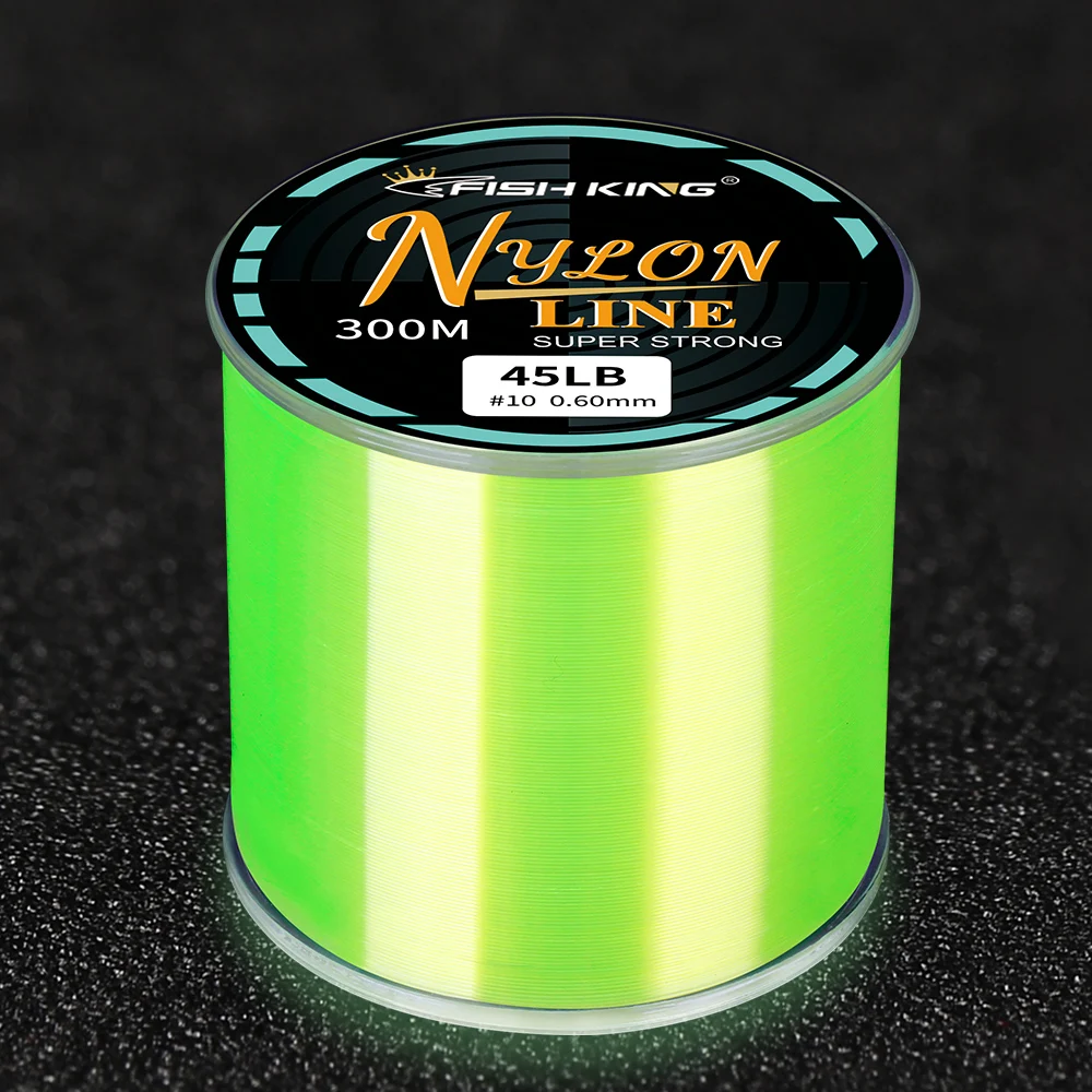 FISH KING 300M 500M Monofilament Fishing Line Japan 0.14-0.50MM Super Strong Nylon Line Carp Fishing Accessories 4.13-31.28LB 4