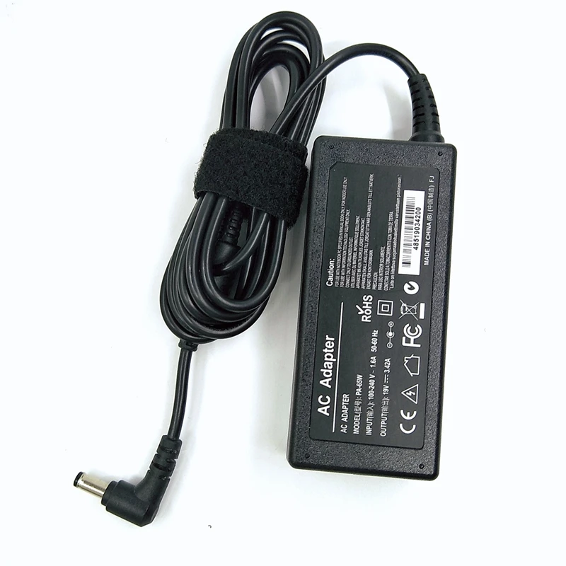 19V 65W Universal Laptop Charger with 5.5x2.5mm Connector