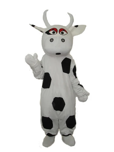 

Новый взрослый персонаж большой черный горошек корова талисман костюм Хэллоуин Рождество платье полная фотография костюм талисман