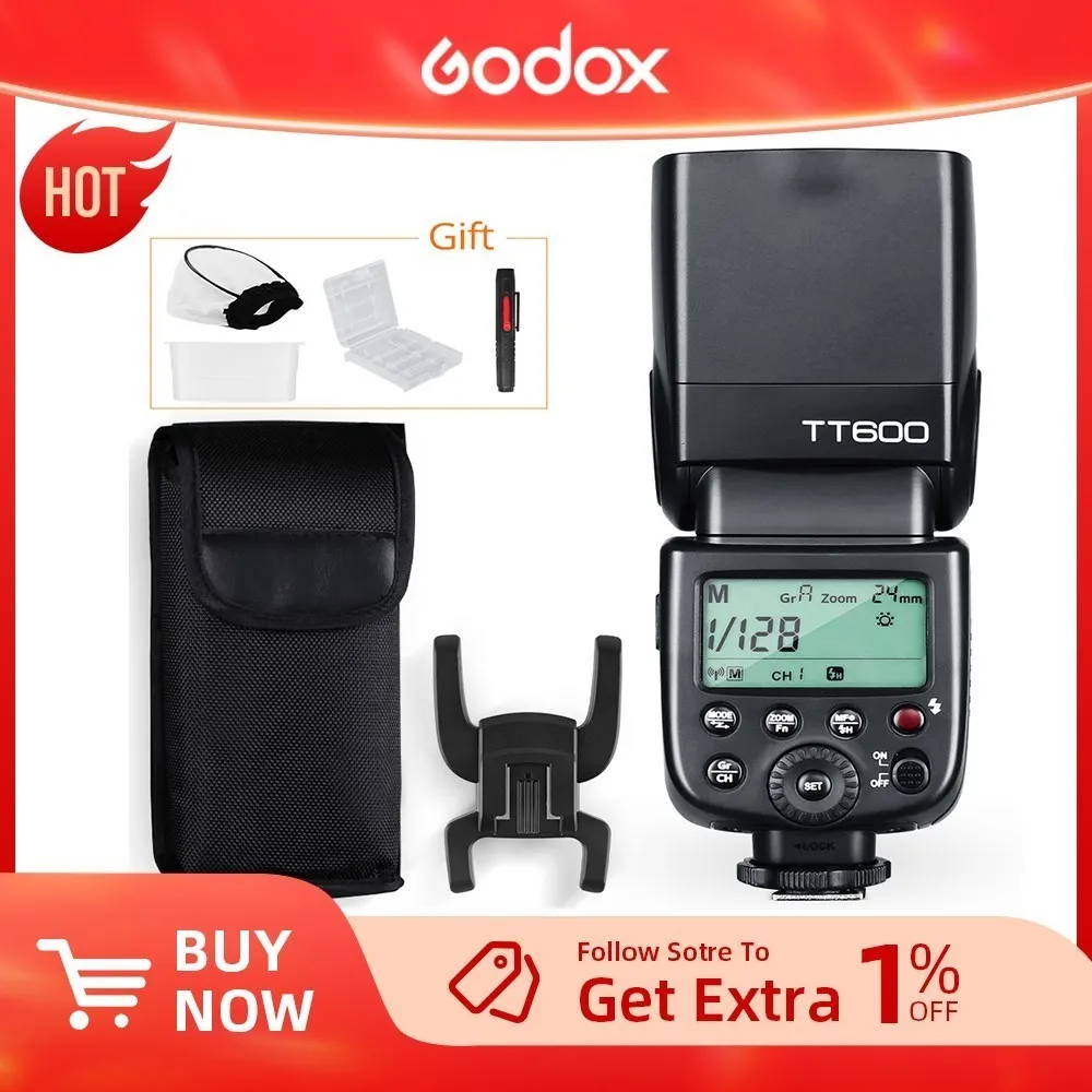 Godox-TT600-2-4G-Wireless-GN60-Master-Slave-Camera-Flash-Speedlite-for ...