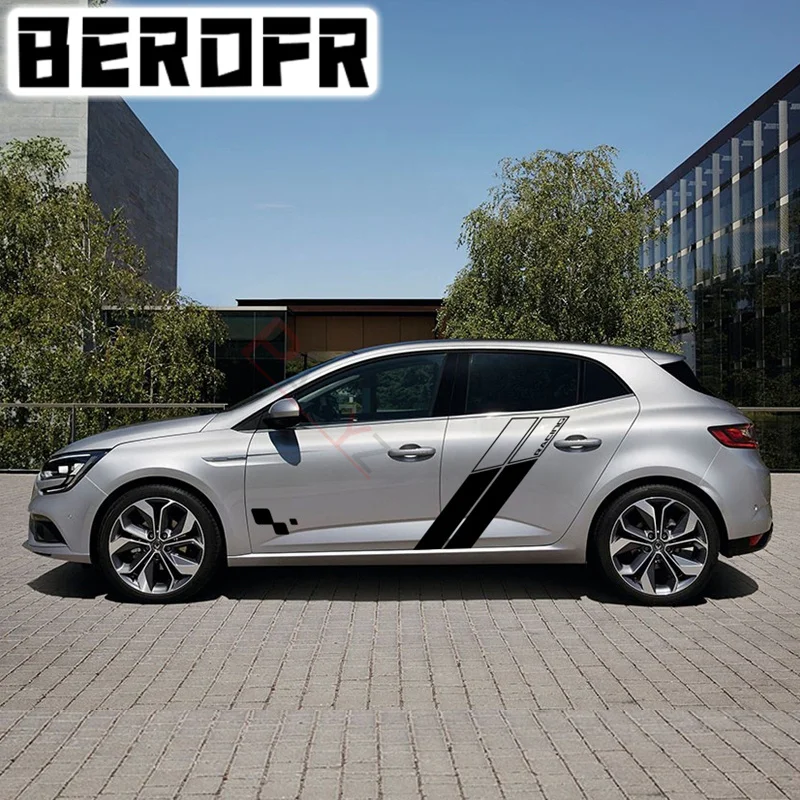 Racing Sport Stripes Entrambi I Lati Car Door Body Decor Decalcomanie In Vinile Accessori Per-Renault Megane Rs Trophy 2010-2020 3-5 Porte