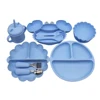 Pumpkin Dinner PlateLearning CupLarge Compartment PlateBaby Suction Cup Autonomous EatingTraining BowlChildren's Supplementary T 1